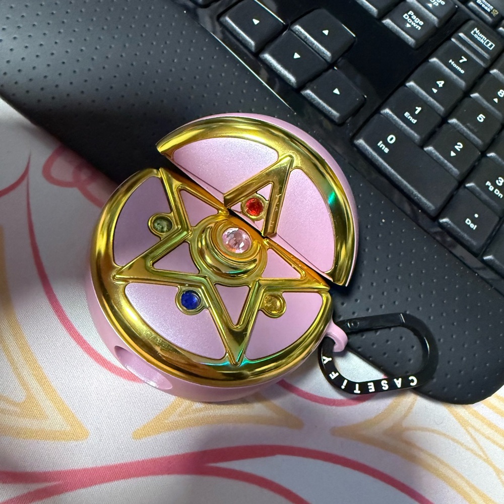 Casetify Sailor Moon Pink and Gold Compact Case